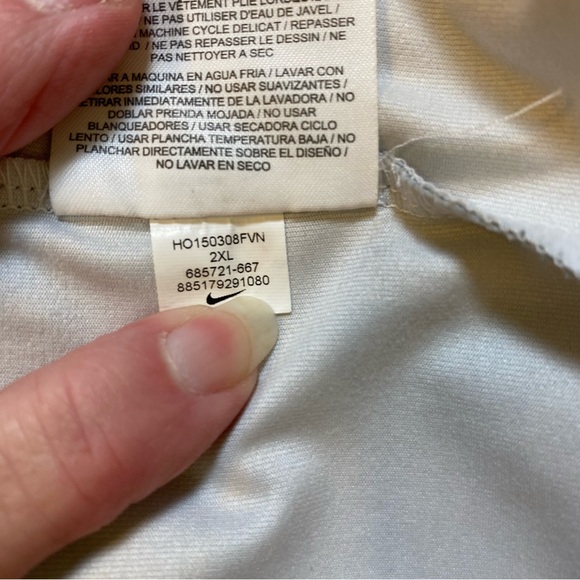 Nike Golf Tour Performance King & Bear Pink White Gray Polo Shirt Mens XXL - Picture 7 of 11